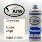 Preview: Chevrolet, Adobe Beige, 700U (1956): 400ml Sprühdose, von ATW Autoteile West.